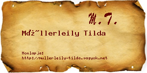 Müllerleily Tilda névjegykártya